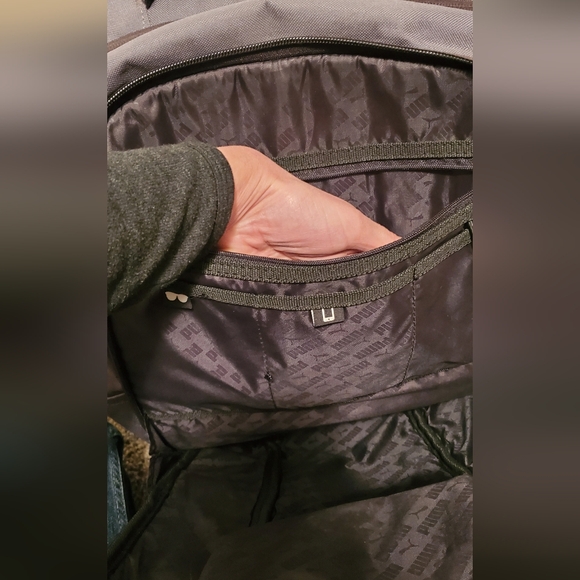 Puma Gray and Black Laptop Backpack - Picture 5 of 10